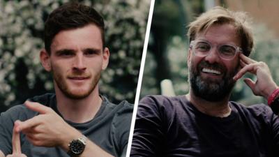 Andy Robertson and Jurgen Klopp