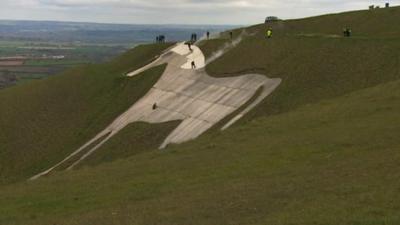 Westbury white horse, Wiltshire