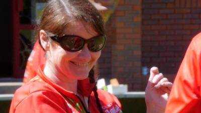 Blind bowls star Julie Thomas