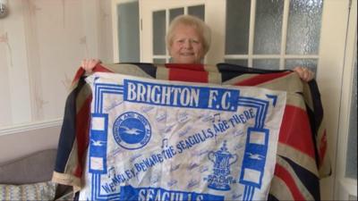 Brighton and Hove fan Beryl Reeves