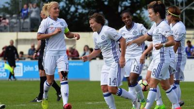 Chelsea Ladies celebrate