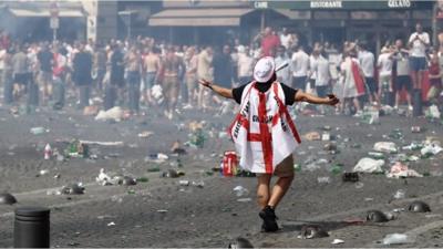 England fan in Marseille