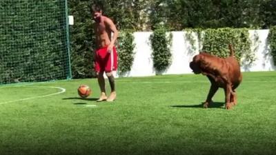 Messi and his dog