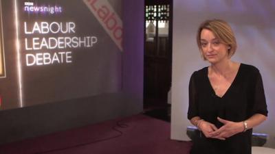 Laura Kuenssberg at Labour Leadership Debate in Nuneaton