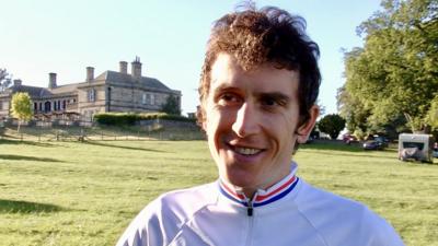 Welsh Team Sky rider Geraint Thomas