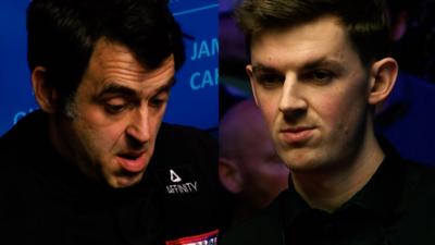 Ronnie O'Sullivan and James Cahill