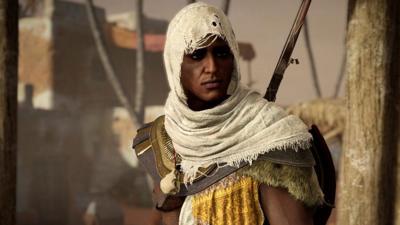 A scene from Ubisoft’s latest instalment of the third person adventure series Assassin’s Creed Origins