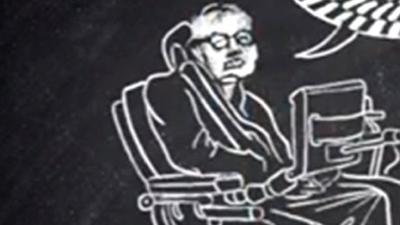 Illustration showing Prof Stephen Hawking