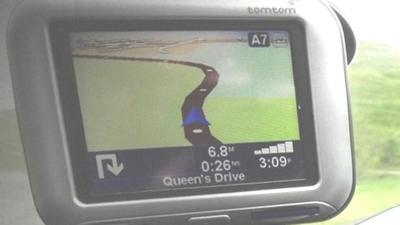 Sat nav screen