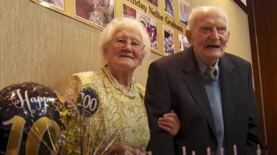 Nellie Graham celebrates her 100th birthday on Thursday, months after her husband Joseph.