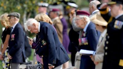 Veterans at the National Memorial Arboretum