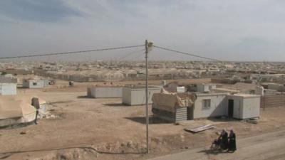 Zataari refugee camp in northern Jordan