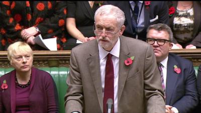 Jeremy Corbyn at PMQs