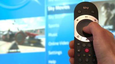 Sky Q television remote