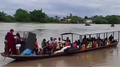 Boat on river