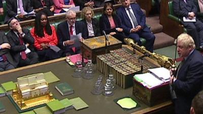 Front benches at PMQs