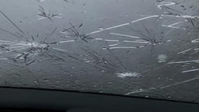 Battered windscreen