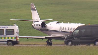 Plane at Edinburgh Airport