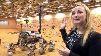 Abbie Huttey and ExoMars rover