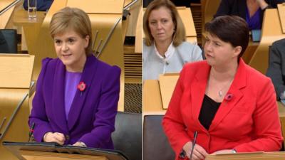 Nicola Sturgeon and Ruth Davidson