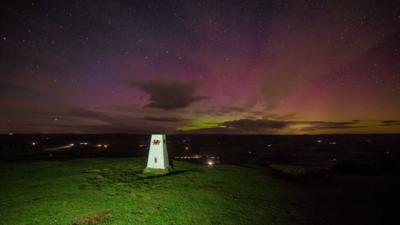 Northern Lights over the Brecon Beacons