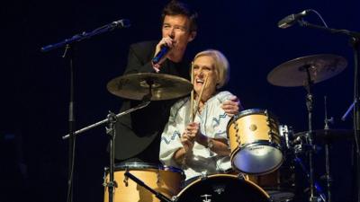 Mary Berry with Rick Astley