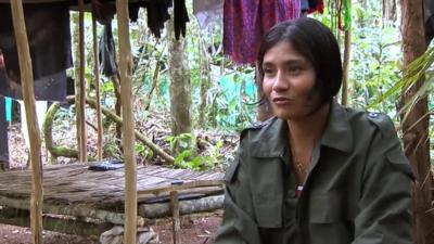 Female member of Farc