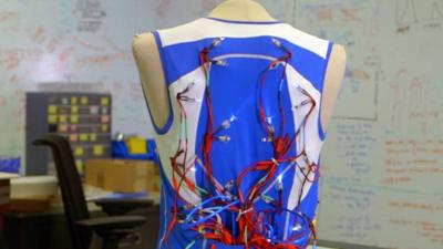 A vest which turns sounds into vibrations