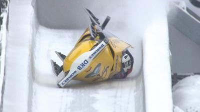 'Insanely wild' crash costs German team gold