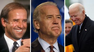 Joe Biden across the years