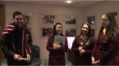 Pupils from St Mary's High School in Newry surprise Magician Impossible Dynamo