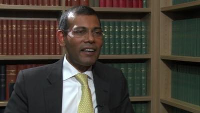 Former Maldivian president Mohamed Nasheed