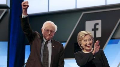 Bernie Sanders and Hillary Clinton