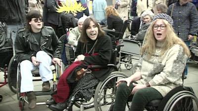 Disability protest in the 1990s