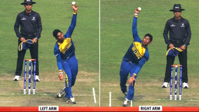 Sri Lanka's ambidextrous bowler Kamindu Mendis