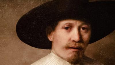 A painting produced by 3D printing in the style of Dutch master Rembrandt