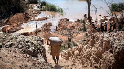 A colbalt mine in the Democratic Republic of the Congo (DRC)