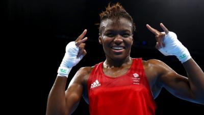 Nicola Adams celebrates