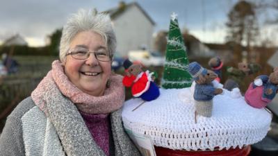 Caroline Mackay of Yarnbombers Nairn