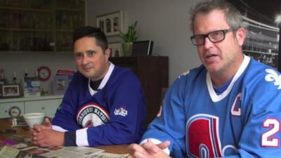 Quebec Nordiques fans