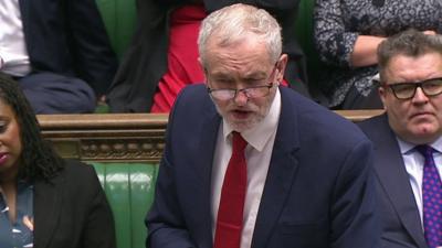 Jeremy Corbyn at PMQs