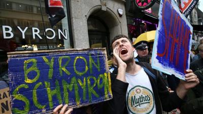 Byron burger protest