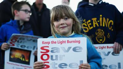 Kids protesting