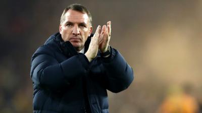Brendan Rodgers applauds