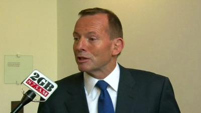 Australian PM Tony Abbott