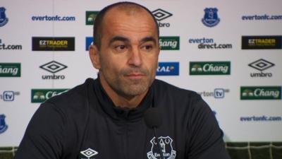 Everton boss Roberto Martinez