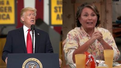 Donald Trump and Roseanne Barr