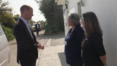 Prince William on hospital visit