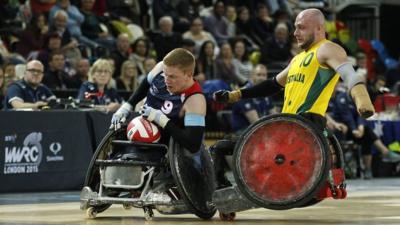 Wheelchair rugby player Jim Roberts