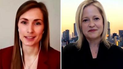 Employment lawyer Lauren Bennett (L) and Carole Spink, a specialist in employer vaccine programmes (R)